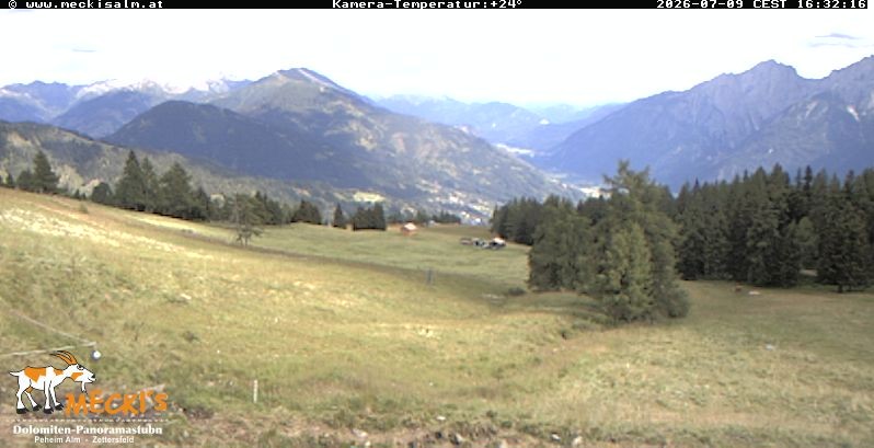 Archiv Foto Webcam Blick von Mecki's Alm Hütte auf der Faschingalm