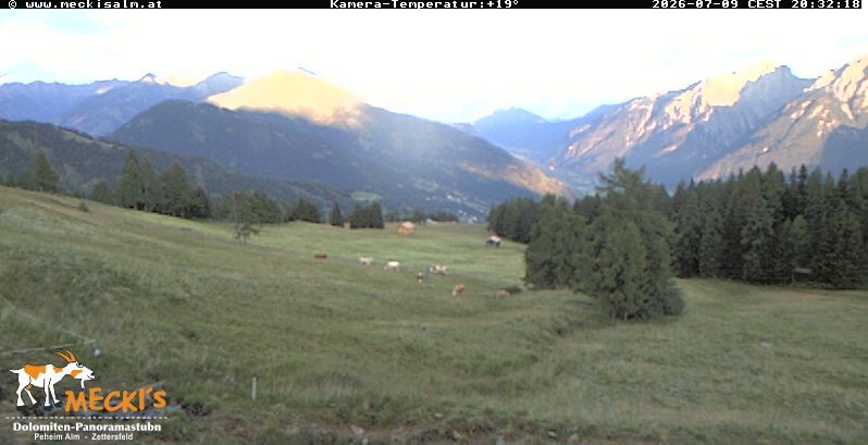 Archiv Foto Webcam Blick von Mecki's Alm Hütte auf der Faschingalm