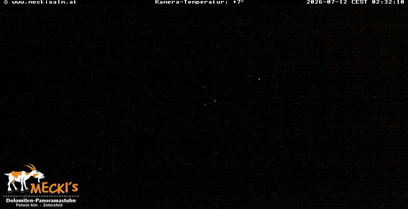 Archiv Foto Webcam Blick von Mecki's Alm Hütte auf der Faschingalm