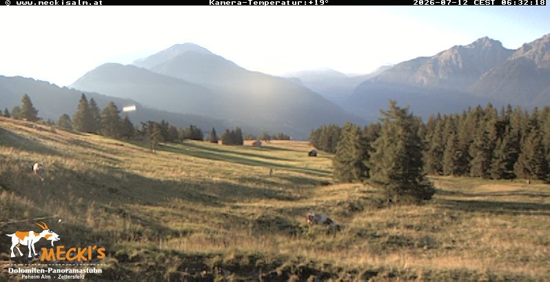 Archiv Foto Webcam Blick von Mecki's Alm Hütte auf der Faschingalm