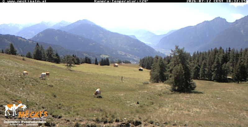 Archiv Foto Webcam Blick von Mecki's Alm Hütte auf der Faschingalm