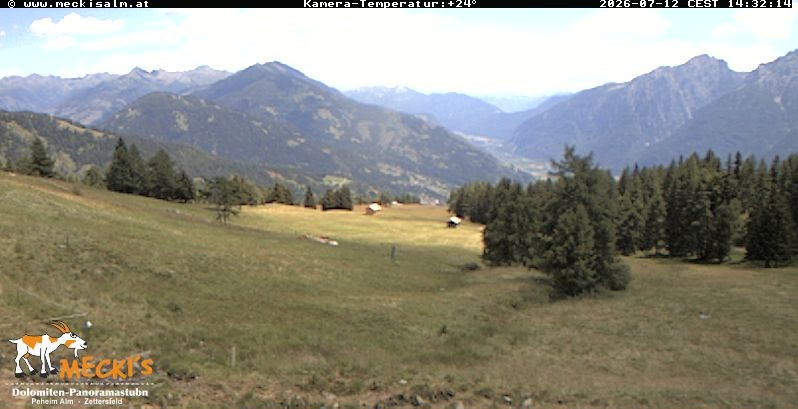 Archiv Foto Webcam Blick von Mecki's Alm Hütte auf der Faschingalm
