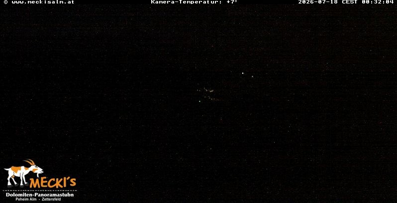 Archiv Foto Webcam Blick von Mecki's Alm Hütte auf der Faschingalm
