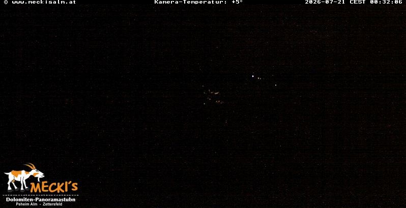 Archiv Foto Webcam Blick von Mecki's Alm Hütte auf der Faschingalm