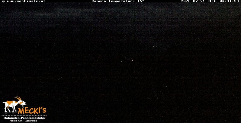 Archiv Foto Webcam Blick von Mecki's Alm Hütte auf der Faschingalm