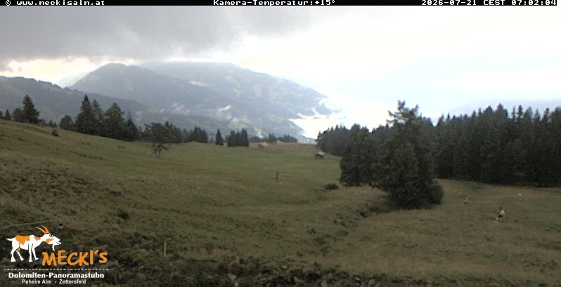 Archiv Foto Webcam Blick von Mecki's Alm Hütte auf der Faschingalm