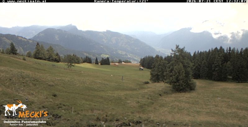 Archiv Foto Webcam Blick von Mecki's Alm Hütte auf der Faschingalm