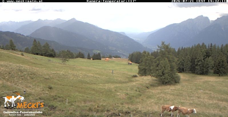 Archiv Foto Webcam Blick von Mecki's Alm Hütte auf der Faschingalm