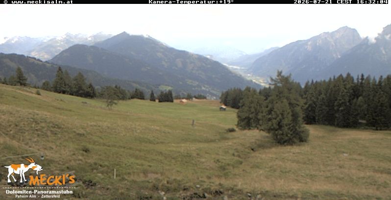 Archiv Foto Webcam Blick von Mecki's Alm Hütte auf der Faschingalm