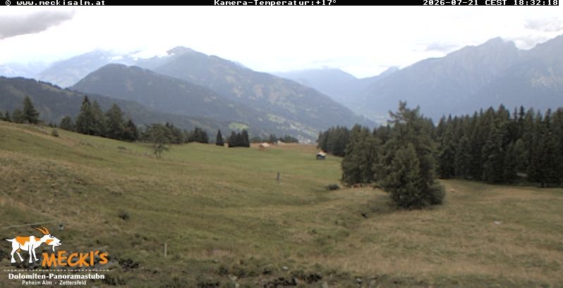 Archiv Foto Webcam Blick von Mecki's Alm Hütte auf der Faschingalm