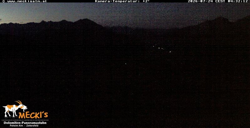 Archiv Foto Webcam Blick von Mecki's Alm Hütte auf der Faschingalm