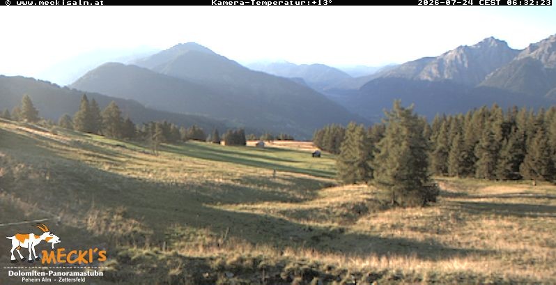Archiv Foto Webcam Blick von Mecki's Alm Hütte auf der Faschingalm