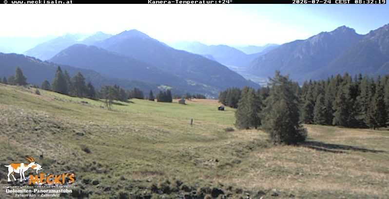 Archiv Foto Webcam Blick von Mecki's Alm Hütte auf der Faschingalm