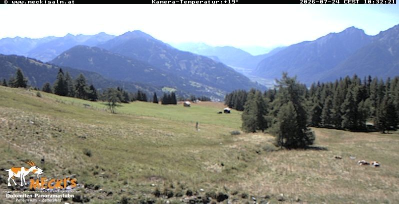 Archiv Foto Webcam Blick von Mecki's Alm Hütte auf der Faschingalm