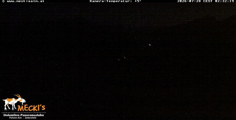 Archived image Webcam View of the Mecki's Alm mountain hut