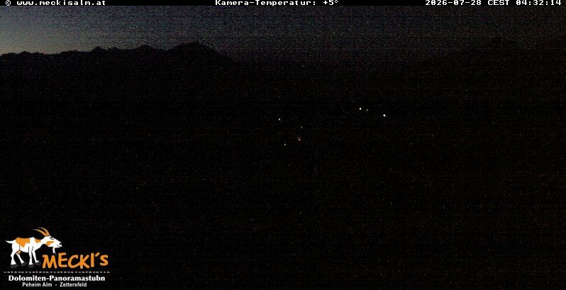 Archived image Webcam View of the Mecki's Alm mountain hut