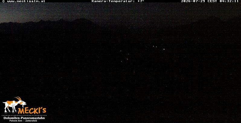 Archived image Webcam View of the Mecki's Alm mountain hut