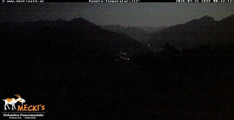 Archiv Foto Webcam Blick von Mecki's Alm Hütte auf der Faschingalm
