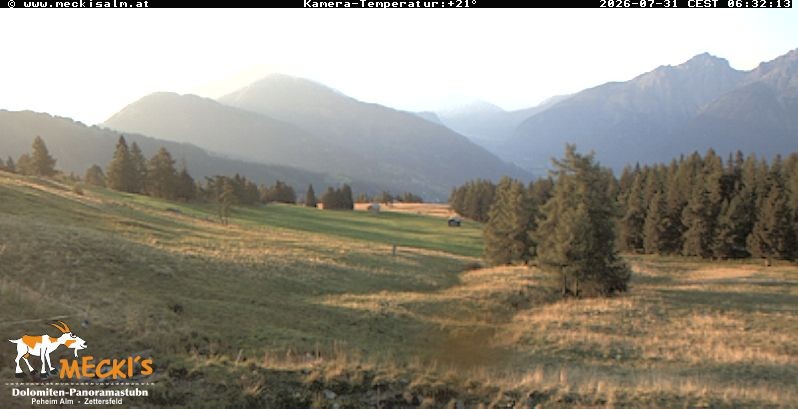Archiv Foto Webcam Blick von Mecki's Alm Hütte auf der Faschingalm
