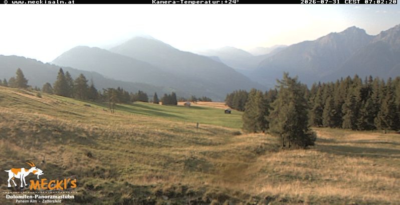 Archiv Foto Webcam Blick von Mecki's Alm Hütte auf der Faschingalm