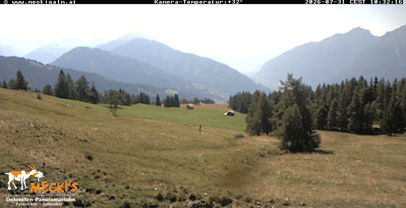 Archiv Foto Webcam Blick von Mecki's Alm Hütte auf der Faschingalm