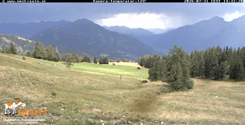 Archiv Foto Webcam Blick von Mecki's Alm Hütte auf der Faschingalm