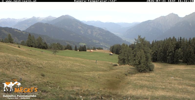 Archiv Foto Webcam Blick von Mecki's Alm Hütte auf der Faschingalm