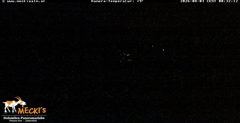 Archiv Foto Webcam Blick von Mecki's Alm Hütte auf der Faschingalm