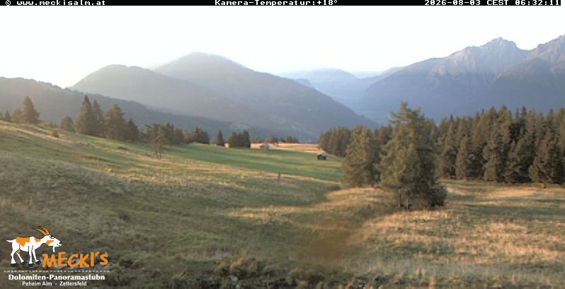 Archiv Foto Webcam Blick von Mecki's Alm Hütte auf der Faschingalm