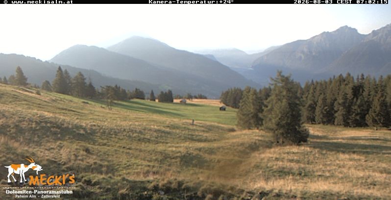 Archiv Foto Webcam Blick von Mecki's Alm Hütte auf der Faschingalm