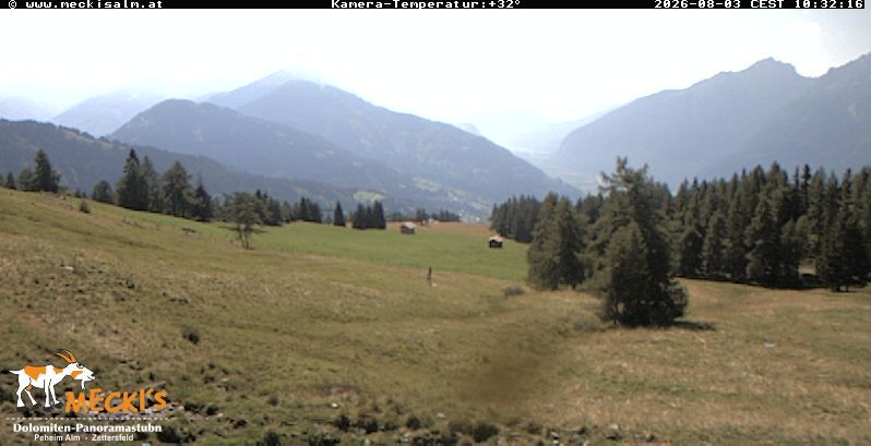 Archiv Foto Webcam Blick von Mecki's Alm Hütte auf der Faschingalm