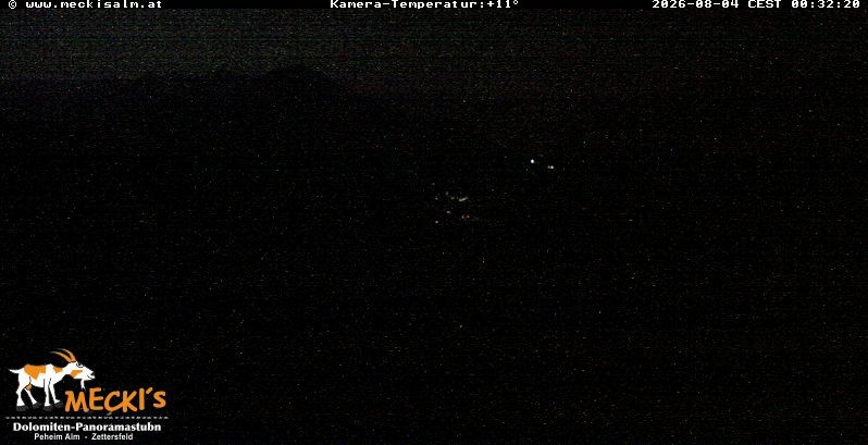Archiv Foto Webcam Blick von Mecki's Alm Hütte auf der Faschingalm