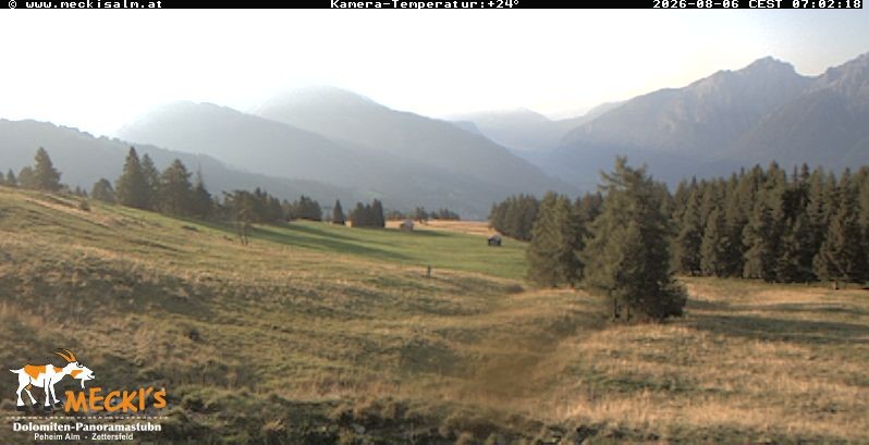 Archiv Foto Webcam Blick von Mecki's Alm Hütte auf der Faschingalm