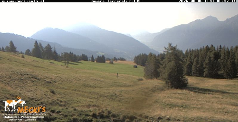 Archiv Foto Webcam Blick von Mecki's Alm Hütte auf der Faschingalm