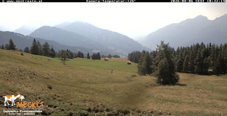 Archiv Foto Webcam Blick von Mecki's Alm Hütte auf der Faschingalm