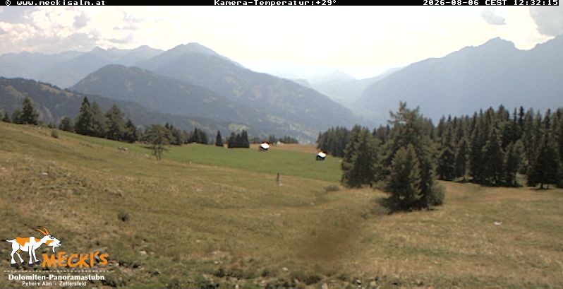 Archiv Foto Webcam Blick von Mecki's Alm Hütte auf der Faschingalm