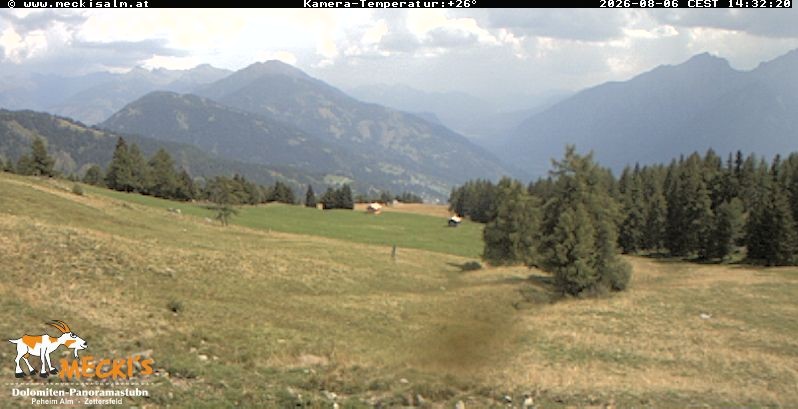 Archiv Foto Webcam Blick von Mecki's Alm Hütte auf der Faschingalm