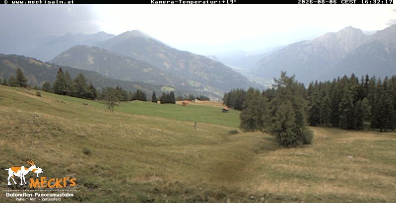 Archiv Foto Webcam Blick von Mecki's Alm Hütte auf der Faschingalm