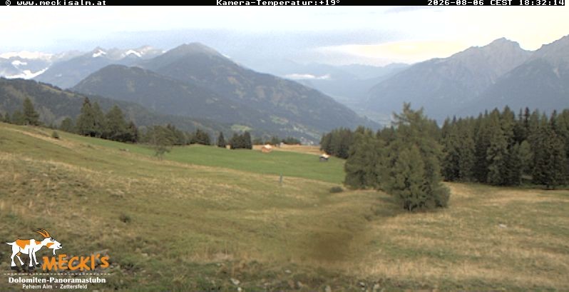 Archiv Foto Webcam Blick von Mecki's Alm Hütte auf der Faschingalm