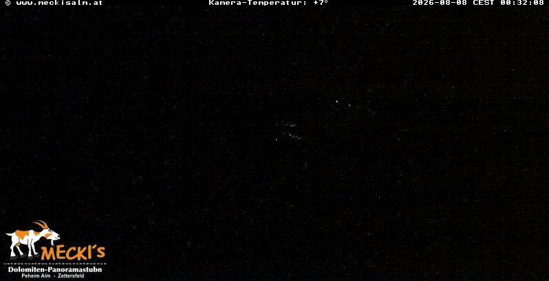 Archiv Foto Webcam Blick von Mecki's Alm Hütte auf der Faschingalm