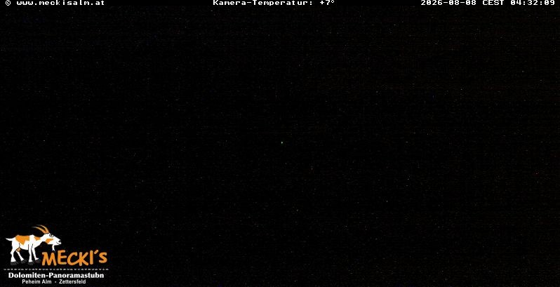 Archiv Foto Webcam Blick von Mecki's Alm Hütte auf der Faschingalm