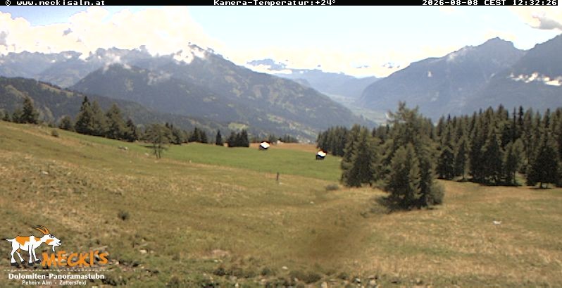 Archiv Foto Webcam Blick von Mecki's Alm Hütte auf der Faschingalm