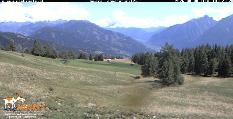 Archiv Foto Webcam Blick von Mecki's Alm Hütte auf der Faschingalm