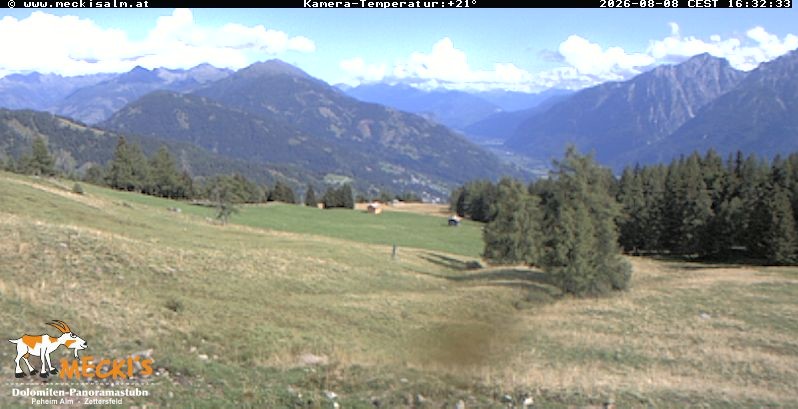 Archiv Foto Webcam Blick von Mecki's Alm Hütte auf der Faschingalm