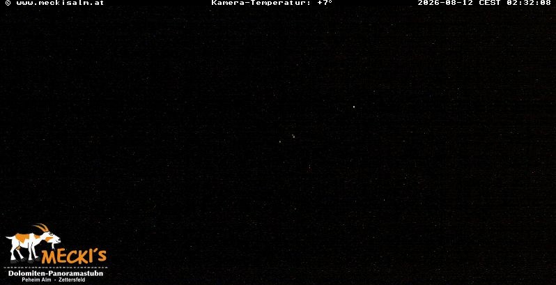 Archiv Foto Webcam Blick von Mecki's Alm Hütte auf der Faschingalm