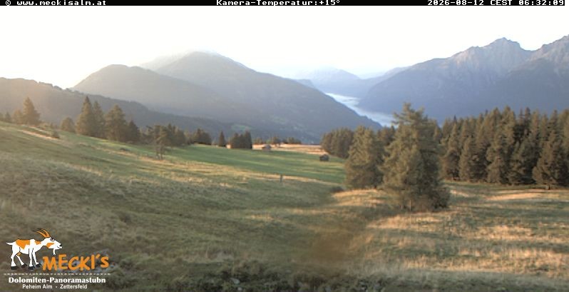 Archiv Foto Webcam Blick von Mecki's Alm Hütte auf der Faschingalm