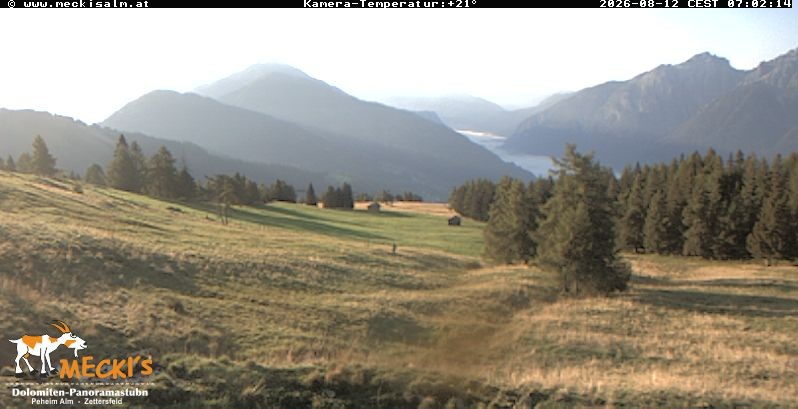 Archiv Foto Webcam Blick von Mecki's Alm Hütte auf der Faschingalm