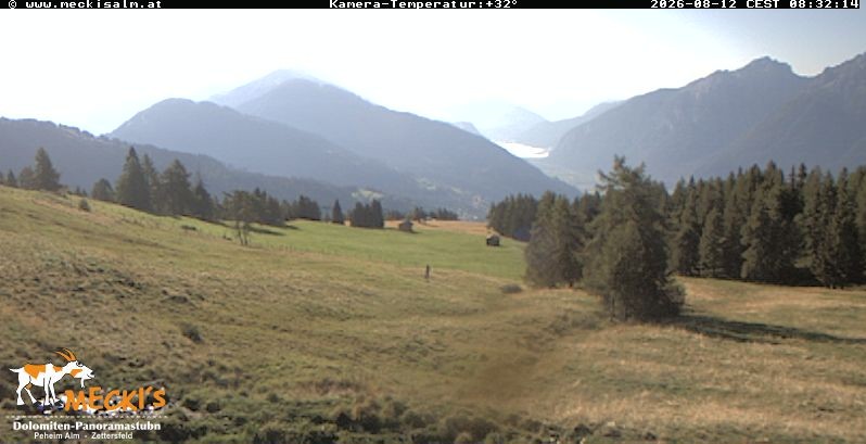 Archiv Foto Webcam Blick von Mecki's Alm Hütte auf der Faschingalm