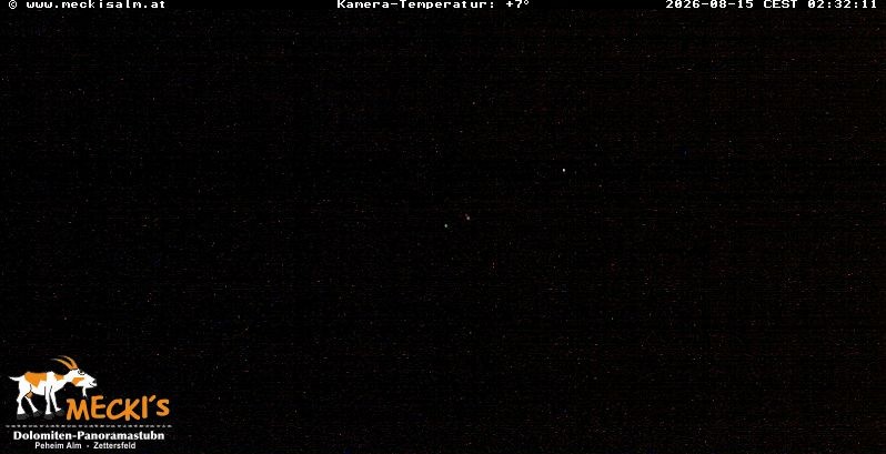 Archiv Foto Webcam Blick von Mecki's Alm Hütte auf der Faschingalm