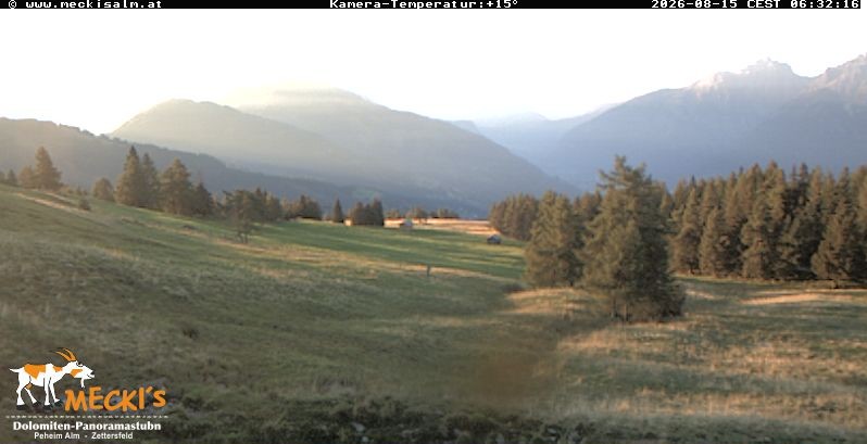Archiv Foto Webcam Blick von Mecki's Alm Hütte auf der Faschingalm